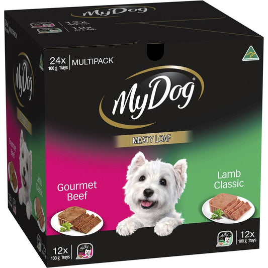 My Dog Meaty Loaf Beef & Lamb Wet Dog Food 24 x 100g